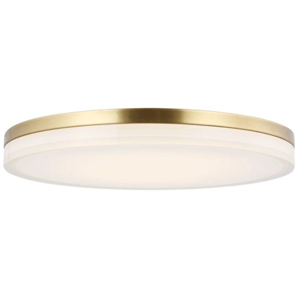 Wyatt 16 in. LED Flush Mount Light Brass Finish Discount