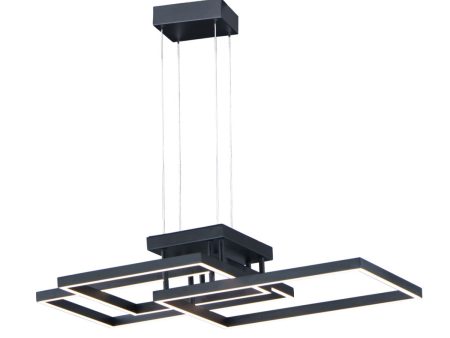 Traverse 36 in. LED Pendant Light Black finish Online Hot Sale