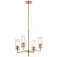 Velestino 20  4-Light Chandelier, Champagne Bronze Finish Online