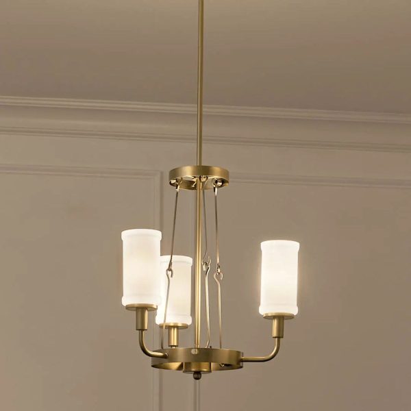 Vetivene 21  3-Light Chandelier, Natural Brass Finish Discount