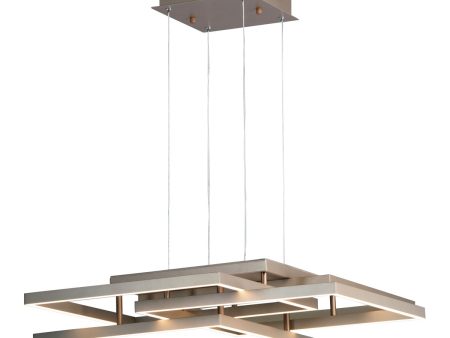 Traverse 31 in. LED Pendant Light Gold finish Online now