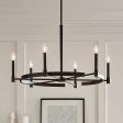 Tolani 34  6-Light Chandelier, Black Finish on Sale