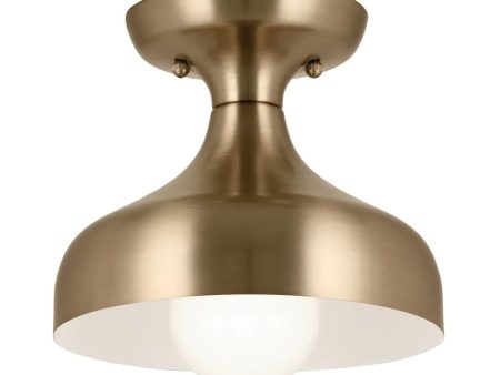 Sisu 8  1-Light Semi-Flush Mount Light, Champagne Bronze Finish Discount