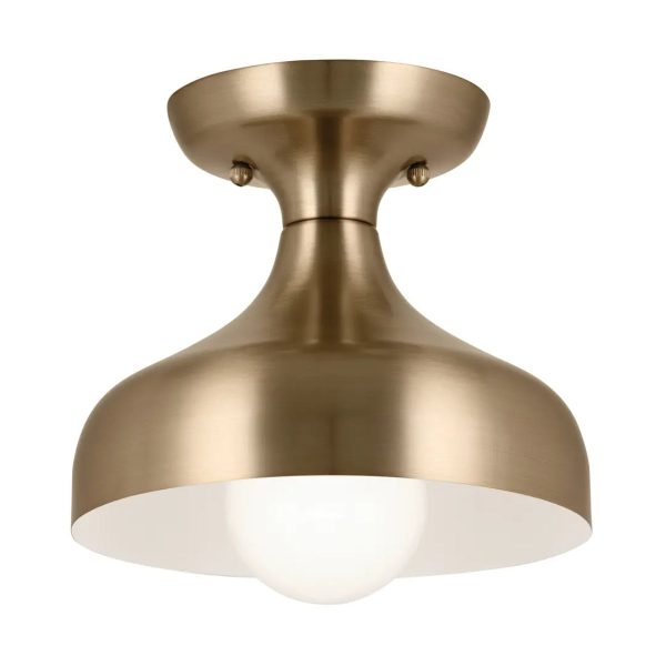 Sisu 8  1-Light Semi-Flush Mount Light, Champagne Bronze Finish Discount