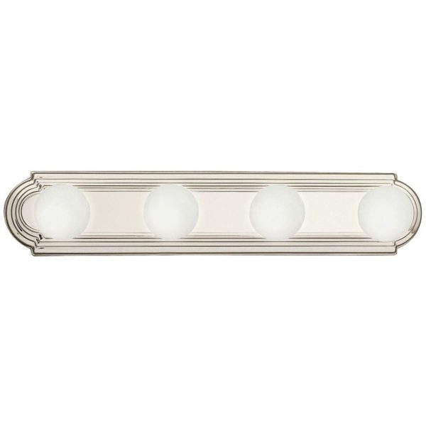 24  4-Light Bath Bar Nickel Finish For Discount