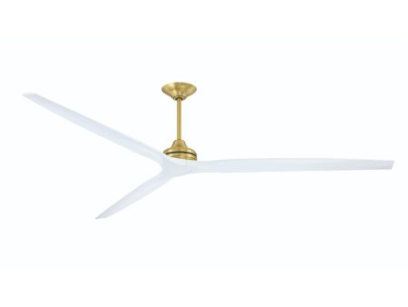 Spitfire DC Brushed Brass 96 in. Ceiling Fan Motor, Blades Sold Separately Fashion