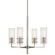 Velestino 20  4-Light Chandelier, Polished Nickel Finish Online