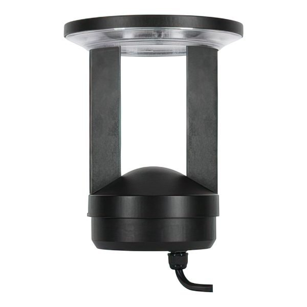 42  Round LED Bollard Light, 16 20 24W, 30K 40K 50K, Black, 120-347V, 360&deg Distribution Online Sale