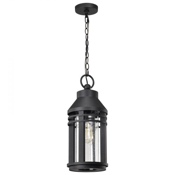 Wilton 20  Outdoor Hanging Light, Matte Black Finish Fashion