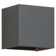 Vex 5 In. LED Outdoor Wall Sconce 2700K Gray Finish Online now