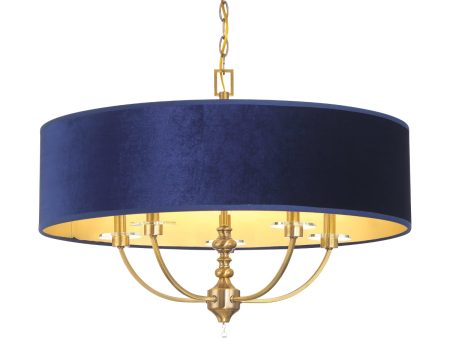 Van Noord 32  5 Lights Pendant Light Blue Finish Online