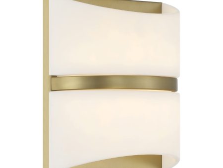 Velaux 10  1 Light LED Wall Scocne Brass Finish Online