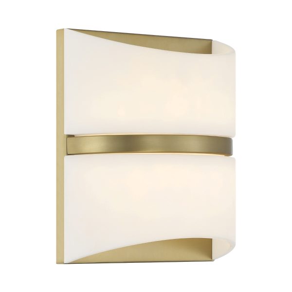 Velaux 10  1 Light LED Wall Scocne Brass Finish Online