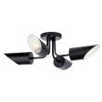 Trentino 28  4-Light Semi-flush mount Light, Black Finish Fashion