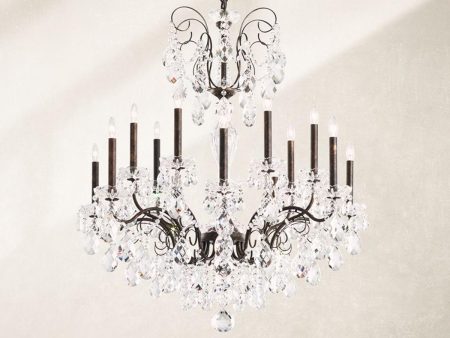 Sonatina Silver Chandelier with Clear Heritage Crystals Discount