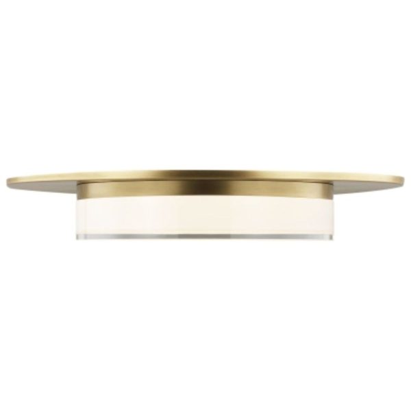 Sen 17 in. LED Flush Mount Light Brass Finish Online now