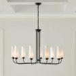 Truby 38  9-Light Chandelier, Black Finish Online Sale