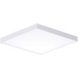 Trim 6 in. LED Square Disk Light 1100 Lumens 3000K White finish Online now