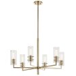 Velestino 30  6-Light Chandelier, Champagne Bronze Finish Online