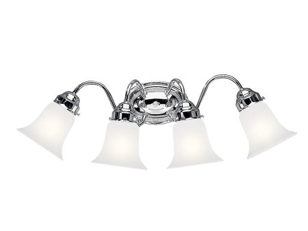 26 in. 4 Lights Vanity Light Chrome Finish Fashion