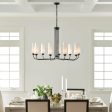 Truby 38  9-Light Chandelier, Black Finish Online Sale