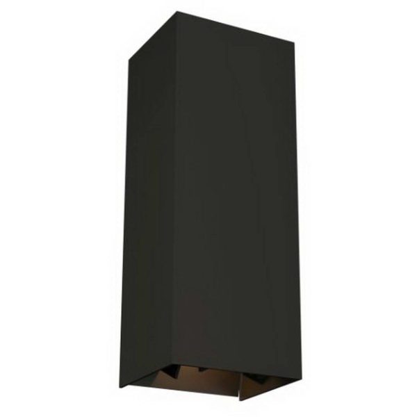 Vex 12 In. LED Outdoor Wall Sconce 199 Lumens 3000K Black Finish For Discount