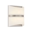 Velaux 10  1 Light LED Wall Scocne Brushed Nickel Finish Online Hot Sale