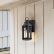 Wilton 12  Outdoor Wall Light, Matte Black Finish Fashion