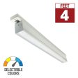 T-Line 4ft LED Linear Track Bar 40W 3200 Lumens Selectable 30K|35K|40K, Halo, White Supply