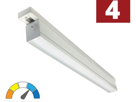 T-Line 4ft LED Linear Track Bar 40W 3200 Lumens Selectable 30K|35K|40K, Halo, White Supply