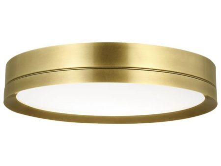 Finch 12 in. LED Flush Mount Light 120V Brass Finish Online now