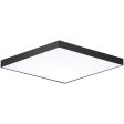 Trim 9 in. LED Square Disk Light 1280 Lumens 3000K Black finish For Cheap