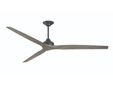 Spitfire DC Matte Greige 84 in. Ceiling Fan Motor, Blades Sold Separately For Discount