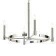 Tolani 26  4-Light Chandelier, Polished Nickel Finish Online now