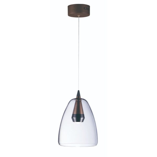 Sven 8 in. LED Pendant Light Black finish Online Hot Sale