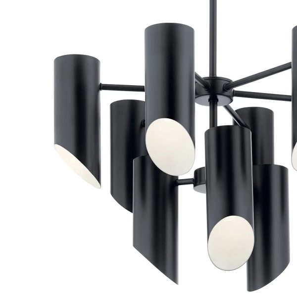 Trentino 26  9-Light Chandelier, Black Finish Online now