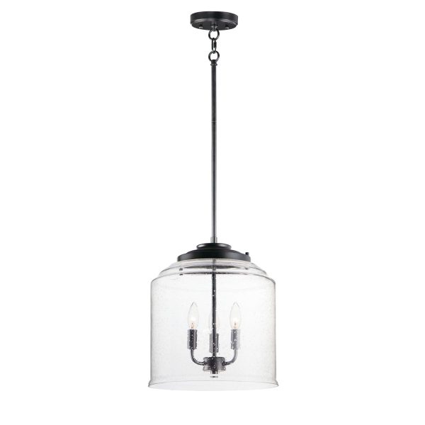 Acadia 16 in. 3 Lights Pendant Light Black Finish Cheap