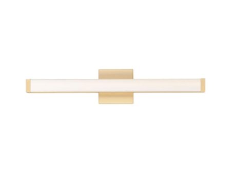 Spec 24 in. LED Bath Bar Gold Finish For Sale