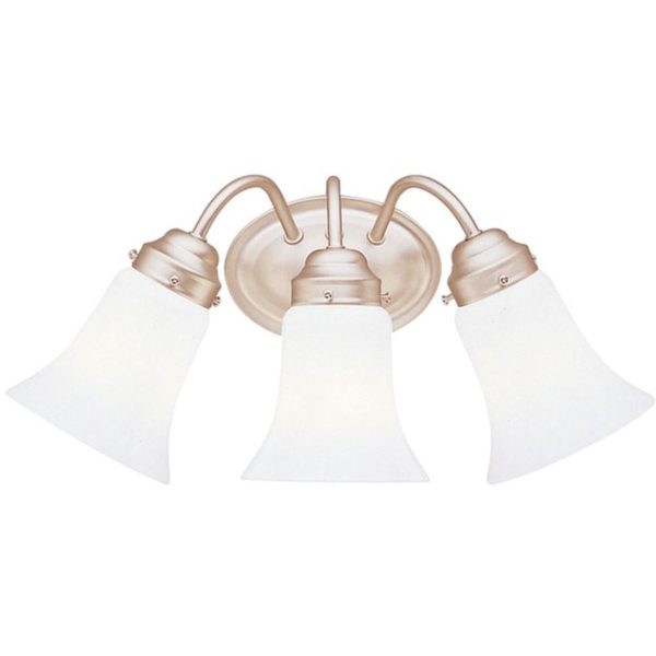 18 in. 3 Lights Vanity Light Nickel Finish Online now