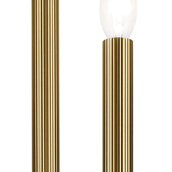 Tolani 26  4-Light Chandelier, Brushed Natural Brass Finish For Cheap