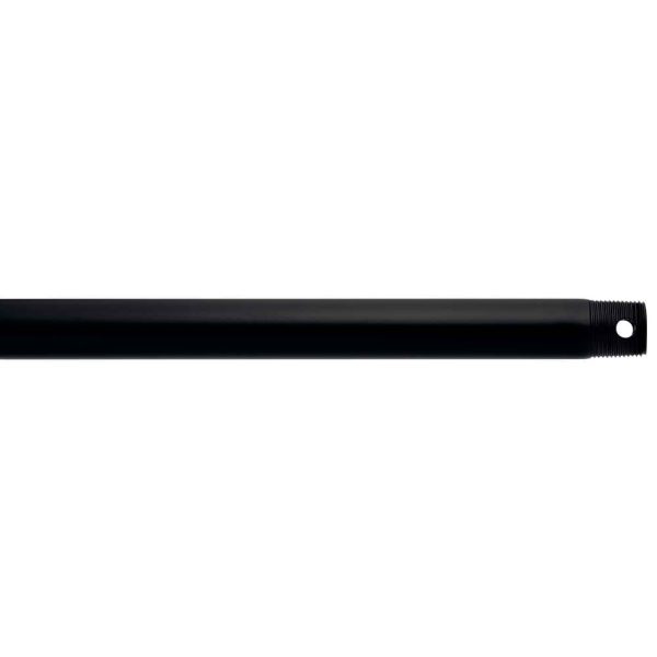 12 Inch Fan Downrod, Satin Black Finish Cheap