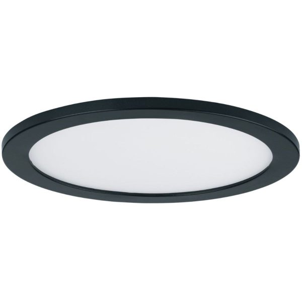 Wafer 15 in. LED Round Disk Light 3000 Lumens 3000K Black finish For Cheap