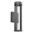 Turbo 18 In. LED Outdoor Wall Sconce 4000K Gray Finish Cheap