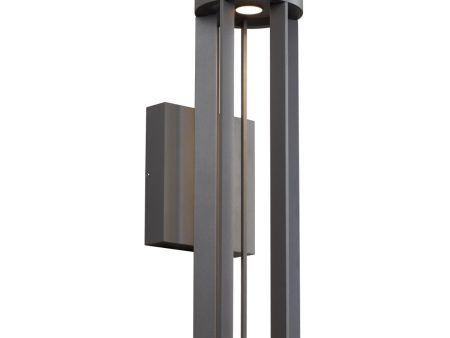 Turbo 18 In. LED Outdoor Wall Sconce 4000K Gray Finish Cheap