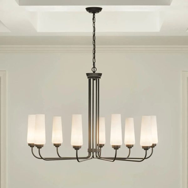 Truby 38  9-Light Chandelier, Black Finish Online Sale