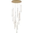 Stillo 25 in. 18 Lights LED Pendant Light Gold finish Fashion