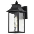 Austen 13  Outdoor Wall Light, Matte Black Finish Cheap