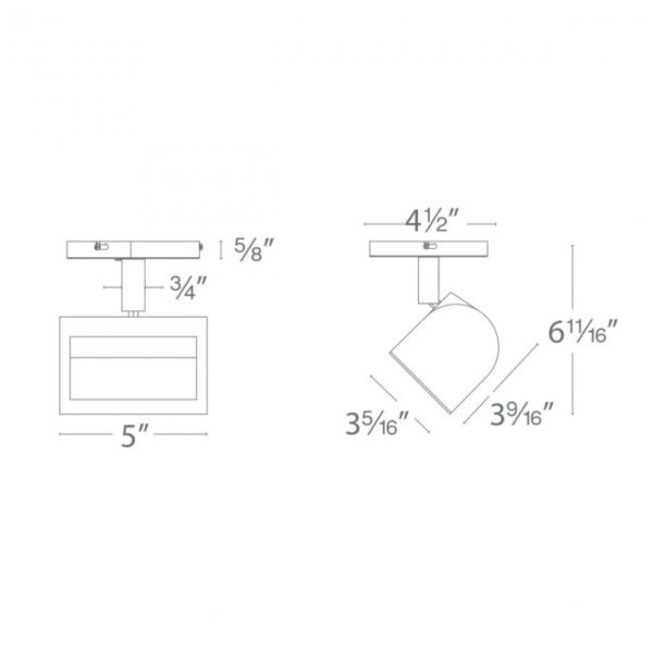 WAC LED Monopoint Wall Wash 20W Online Hot Sale