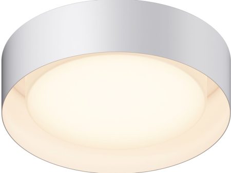 Echo 13 in. LED Flush Mount Light White Finish Online now