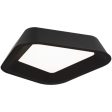 Rhonan 14 in. LED Flush Mount Light Black Finish Hot on Sale